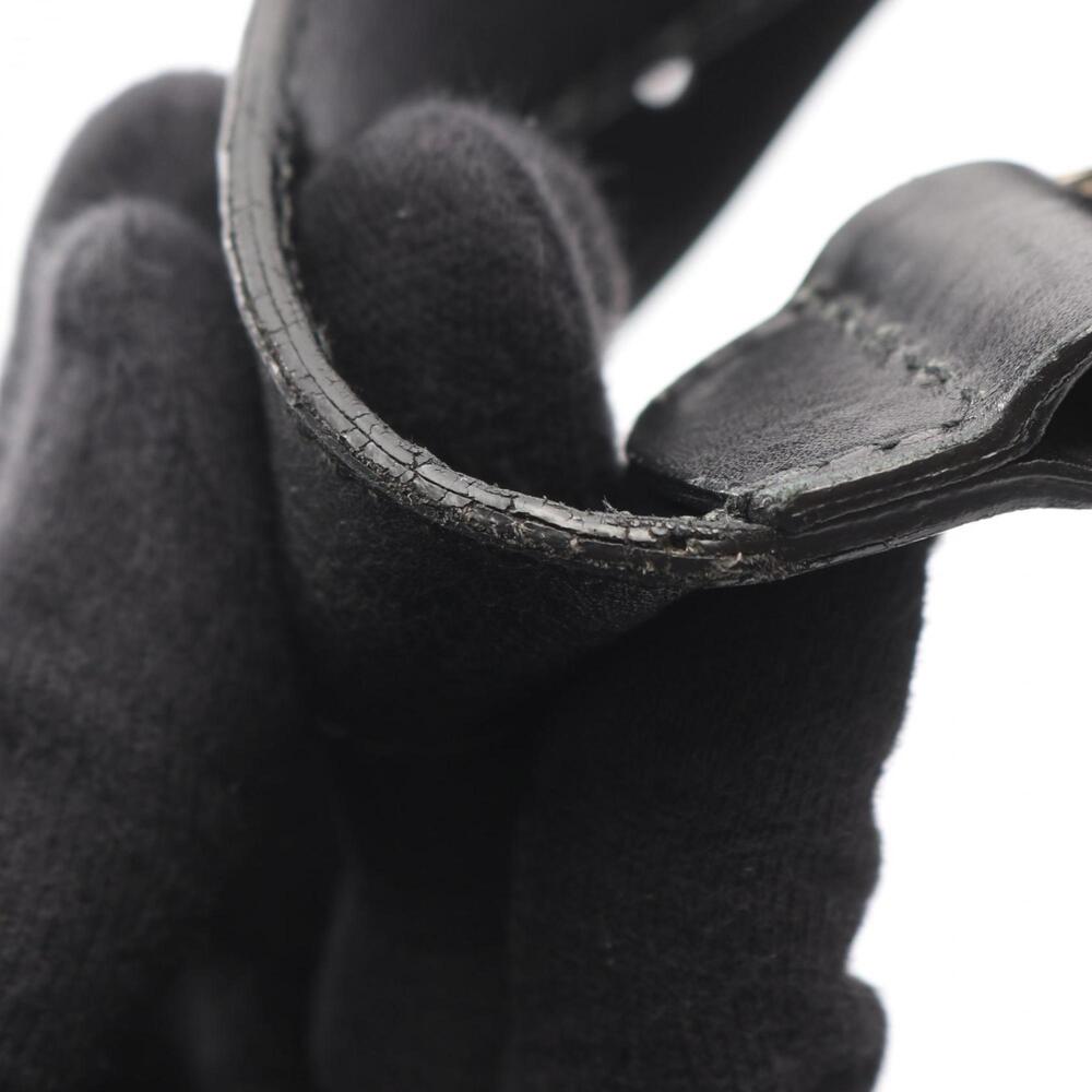 GUCCI Authentic Black Leather Shoulder Bag - Picture 6 of 9